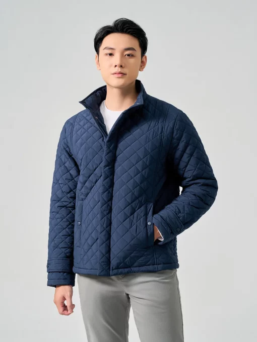 Men's Down Jacket With Hidden Buckle