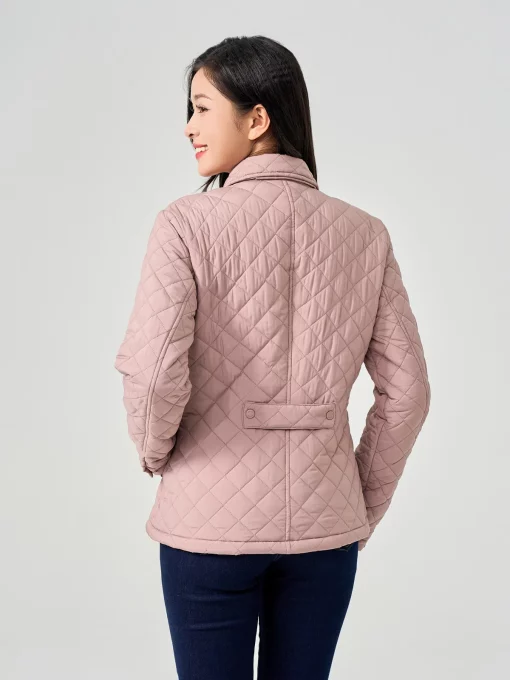 Women's Down Jacket with Hidden Buckle