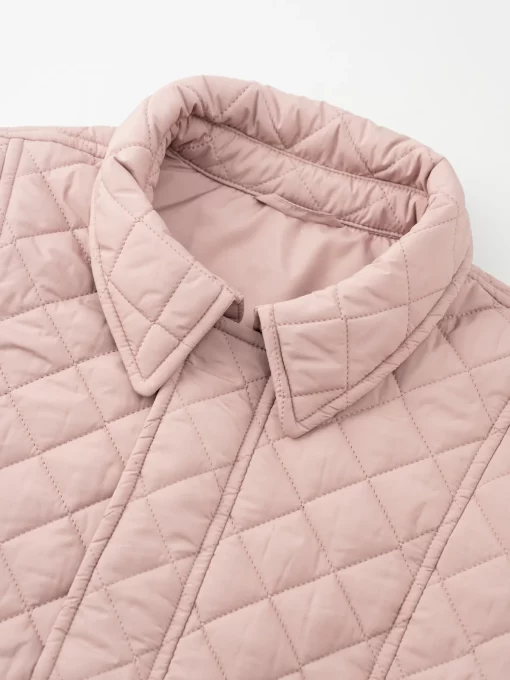 Women's Down Jacket with Hidden Buckle