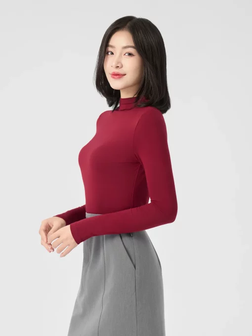 Women's Fall Winter Shirt with Leo Collar