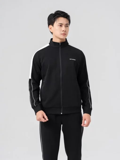 Men's Sportswear with Ribbed Ribbed Ribbed Sweater