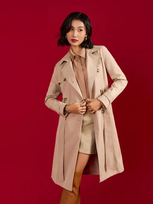 Women's Casual Belted Coat